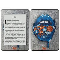 MightySkins Skin Compatible with Amazon Kindle Paperwhite 2018 (Waterproof Model) - Blue Lips | Protective, Durable, and Unique Vinyl Decal wrap Cover | Easy to Apply, Remove| Made in The USA
