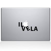 The Decal Guru I Love LA MacBook Decal Vinyl Sticker - 11" MacBook Air - Black (0201-MAC-11A-BLA)