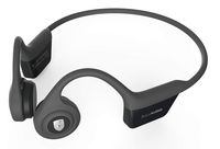 Zulu Exero Open-Ear Wireless Bone Conduction Headphones (Grey) for Running, Bicycling, Hiking, with Microphone
