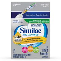 Similac Pro-Advance Non-GMO with 2'-FL HMO Infant Formula with Iron for Immune Support, Baby Formula 0.58 oz, 16 Count