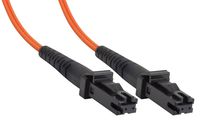 Amphenol FO-MTRJX20000-001 MTRJ Duplex Multimode Fiber Optic Patch Cable, 62.5/125 OM1, OFNR, 1 m, 3.3', Orange
