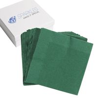 Sparkles Make It Special 50 pcs 2-Ply 5" inch Paper Napkins - Hunter Green - Cocktail Drink Party Wedding Reception