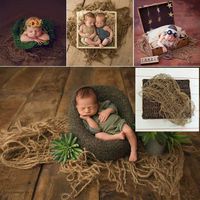 Abicial Newborn Baby Girl Boy Photography Prop, Fashion Newborn Baby Photo Backdrop Blanket, Photography Prop Photo Set Gift