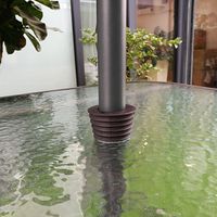 Do4U Umbrella Cone Umbrella Wedge Parasol Base Stand Patio Table Hole Ring Plug (Brown)