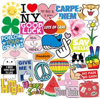 Band Stickers Rock and Roll Music Stickers, 100 Pcs/Pack Vinyl Waterproof Stickers for Personalize Laptop, Electronic Organ Guitar Piano Helmet Skateboard Luggage Graffiti Decals (Stickers - P1)