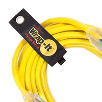 Heavy-Duty Wrap-It Storage Straps, 13" (6 Pack) - Hook and Loop Extension Cord Organizer Hanger, Cord Wrap, Cable Straps for Cables, Hoses, Rope for Home, RV and Garage Storage and Organization