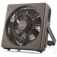OPOLAR 8 Inch Desk Fan(Included Adapter), USB Operated, 4 Speeds+Natural Wind, Timer, Quiet Operation, Seven Blades, Adjustable Angle, Desktop Personal Cooling Fan for Office, Living Room, Bedroom