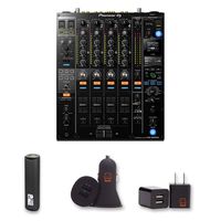 Pioneer DJ DJM-900NXS2 Professional Mixer Bundle with PowerBank + USB Car Charger + USB Wall Charger (4 Items)