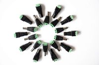 10 Pair 10 x Male + 10 x Female 5.5mmx2.1mm DC Power Cable Jack Adapter Connector Plug Led Strip CCTV Camera Use 12V