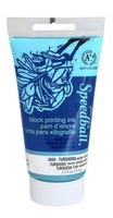 Speedball 3509 Water-Soluble Block Printing Ink - Bold Color With Satin Finish AP Certified 2.5 FL OZ, Turquoise