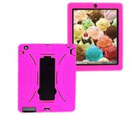 iPad Air Case Rugged Shockproof Silicone Protective 3 in1 Cover for 9.7" iPad Air 1st Model A1474 A1475 16GB 32GB 64GB 128GB MF028LL/A MF021LL/A (Pink)