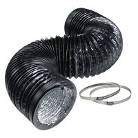 iPower 5 Inch 8 Feet Flexible Aluminum Ducting for Heating Cooling Ventilation and Exhaust, PVC Outer Layer