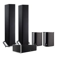 Definitive Technology BP9020 5.0 High Power Bipolar Tower Speaker Package with Integrated Subwoofers (Black)