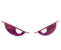 Pink Evil Eyes No Fear Decal Reflective Reflector Devil Demon Sticker 6" Inches Wide Flash Night Vinyl Sport Motorbike Helmet Motorcycle Bike Racing Car Badge Sticker Door Window Tailgate Truck Trunk Side Rear Emblem Laptop Notebook