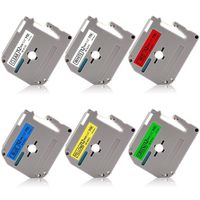 P-Touch M Tape 12mm 0.47 M-K231 M-K131 M-K431 M-K531 M-K631 M-K731 Label Compatible for Brother PT-M95 PT-65 PT-85 PT-90 PT-80 PT-70 PT-70BM PT-45M PT-100 PT-110 Label Maker, 1/2'' x 26.2', 6-Pack