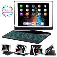 Jennyfly iPad Pro 9.7 Keyboard Case,Bluetooth Keyboard and Slim Aluminum Shell Cover with Multi-Angle Stand for iPad Pro 9.7 inch - Black