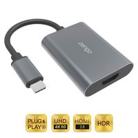 Pengo USB-C To HDMI Adapter 2.0 (HDR), For 4K60hz HDR Monitor and Type-C HDR Output Devices like iPadPro 2018+, Macbook Pro 2017+, Retina iMac/Pro 2017+ with Mojave 10.14+ and iOS 12.4+ (Metal)