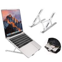 Coomaxx Portable laptop stand, Aluminum Foldable Holder, 6 levels Height & Angle Adjustable，MacBook Stand Portable，Universal Desktop Stand Holder , Compatible with 7~15.4 inch tablet,Macbook,Notebook-