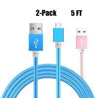 Kindle USB Cable [2 pack] Kindle PowerLine iBarbe 5ft Speed USB 2.0 Power wire cord Cables for Kindle Oasis kindle3 kindle4 kindle5 kindle touch All Kindle and Kindle Fire