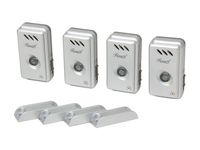 Rosewill RSHS-11001 Home Security Indoor/Window Alarm, 4 Pack (Silver)