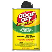 Goof Off FG677 Super Glue Remover, 4 Ounce