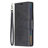 Lomogo Leather Wallet Case for [Huawei Mate 30 Pro] with Stand Feature Card Holder Magnetic Closure, Shockproof Flip Case Cover for Huawei Mate30 Pro - LOBFE150763 Black