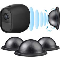 Outdoor Mount Metal Magnetic Mount for Arlo, Ceiling/Table Mount for Arlo with Base Station-Arlo, Arlo Pro, Arlo Pro 2, Black (3 Pack)