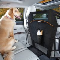 Kurgo Back Seat Dog Barrier for Cars & Suv | Automotive Pet Barrier | Backseat Barrier for Dogs | Reduce Distractions while Driving | Mesh Opening | Easy Installation | Storage Pockets | Universal Fit