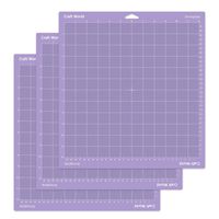 Craft World 12x12 Cutting Mat for Cricut Maker/Explore Air 2/Air/One(Stronggrip, 3 Pieces), Cricket Mat Perfect Stickiness for Thick Material