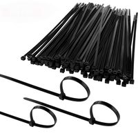 100 Pack Multi-purpose Nylon Cable Tie, 10 Inch Self Locking Zip Ties with Heavy Duty Cable Ties 50 Pounds Tensile Strength