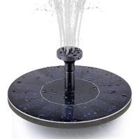 TOMONOLO Solar Fountain Pump for Bird Bath, 1.4W Free Standing Solar Powered Water Pump for Birdbath,Garden Pond Outdoor
