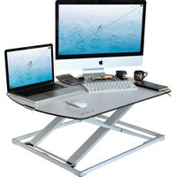 Height Adjustable Standing Desk Converter - Stand Up Desk Used as Computer and Monitor Stand - Ultra Slim Stunning Design - White - 31"x22"