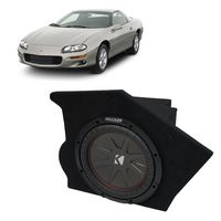 Compatible with 1993-2002 Chevy Camaro Coupe Driver Side 10" Kicker CompR CWR10 Sub Box Enclosure - Final 2 Ohm