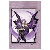 Tree-Free Greetings EcoNotes 12-Count Cute Moon Sprite Blank Notecard Set with Envelopes, Featuring Amy Brown Fairies (FS64612)