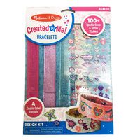 Melissa & Doug Design-Your-Own Bracelets (Arts & Crafts, Easy Tab Closure, Reversible and Adjustable, 4 Double-Sided Bracelets, Great Gift for Girls and Boys - Best for 4, 5, 6, and 7 Year Olds)