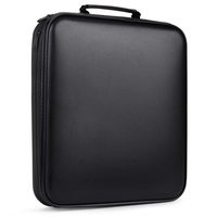 CD Case, COOFIT DVD Case DVD Storage CD Wallet CD Case Holder 160 Capacity Black