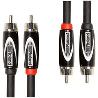 Roland 15ft Interconnect Cable, Dual RCA-RCA, Black series (RCC-15-2R2R)