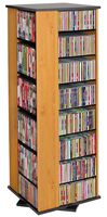 Venture Horizon Revolving Media Tower 900 Black with Oak Trim