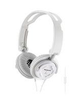 Panasonic FOLDZ On-Ear Stereo Headphones with Mic/Controller RP-DJS150M-W (White) Integrated