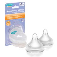 Lansinoh NaturalWave Bottle Nipples, Medium Flow, 2 count