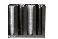 San Jamar PCL2 2" Portion Cup & Lid Organizer, Black