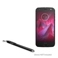 Motorola Moto Z2 Force Stylus Pen, BoxWave [EverTouch Capacitive Stylus] Fiber Tip Capacitive Stylus Pen for Motorola Moto Z2 Force - Jet Black