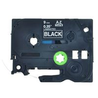 1PK Compatible TZe-325 TZe325 TZ-325 TZ325 Laminated White on Black Tape