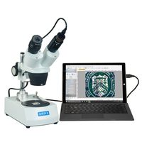 OMAX 20X-40X Student Binocular Stereo Microscope with Dual Lights and USB Camera