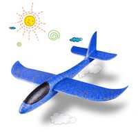 HongKit Foam Airplane Toys for Boys 4-7 Year Old,Birthday Gift for 4-7 Year Old Kids Toys Airplane for 4-7 Yrs Old Boys Best Xmas Gift for Children Blue