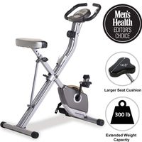 Exerpeutic Folding Magnetic Upright Exercise Bike with Pulse