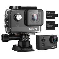 ThiEYE T5e WiFi Sport Camera,Ultra 4K HD16MP Sony Sensor/Ambarella Chipset Action Video Cam Compatible with External Mic,197FT Waterproof,170 Wide Angle,App Control, Dual Rechargeable Batteries