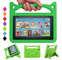 Tablet 7 Case for Kids - SHREBORN Kids Shock Proof Protective Cover Case with Handle Stand for 7 Inch Display Tablet (Compatible with 7th Generation / 9th Generation, 2017/2019 Release)-Green