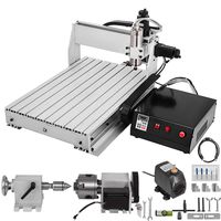 VEVOR CNC Router 6040 4 Axis CNC Router Machine 600x400mm CNC Router Kit 1000W MACH3 Control Large 3D Engraving Machine CNC Router Kit with USB(6040 4 Axis with USB)