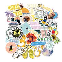 Stickers for Water Bottles, | Big 46-Pack | Cute,Waterproof,Aesthetic,Trendy Stickers for Teens,Girls,Perfect for Laptop,Hydro Flask,Phone,car,Skateboard,Travel| Extra Durable 100% Vinyl (vsco-50)